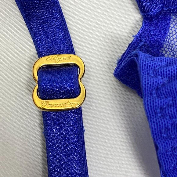 Agent Provocateur Caity Cobalt Blue Demi Bra NWT $185 - Picture 13 of 16